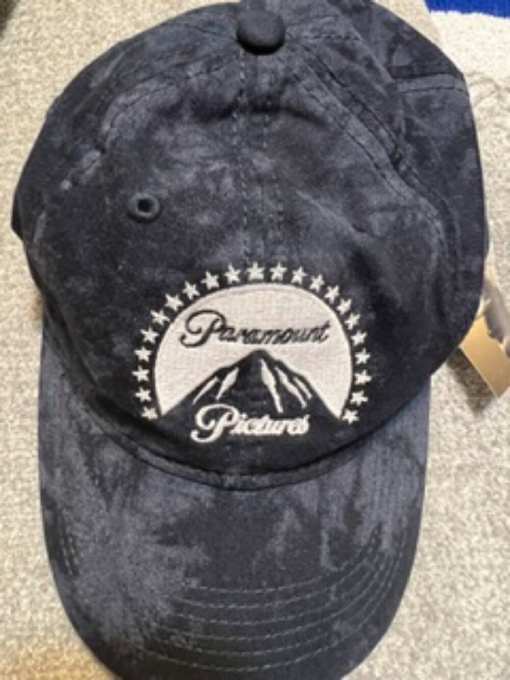 NWT Ouray Sportswear Paramount Studios Navy Blue tie-dye Cotton Baseball Cap